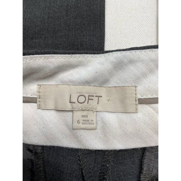 Ann Taylor LOFT Charcoal Gray Kate Curvy Fit Straight Leg Sz 6 - Picture 3 of 9